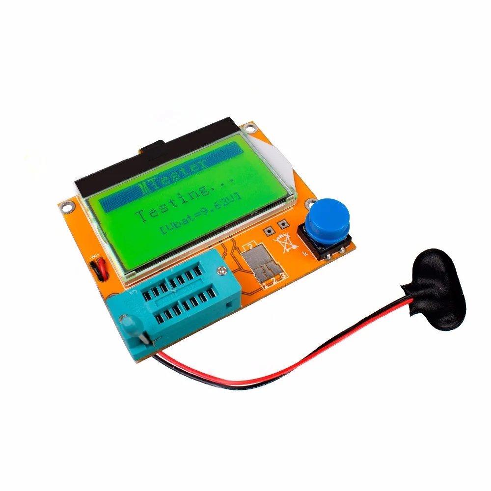 ESR Metru Mega328 Tranzistor Tester Digital V2.68 ESR-T4 Diodă Triodă Capacitate MOS/PNP/NPN LCR 12864 Ecran LCD Tester