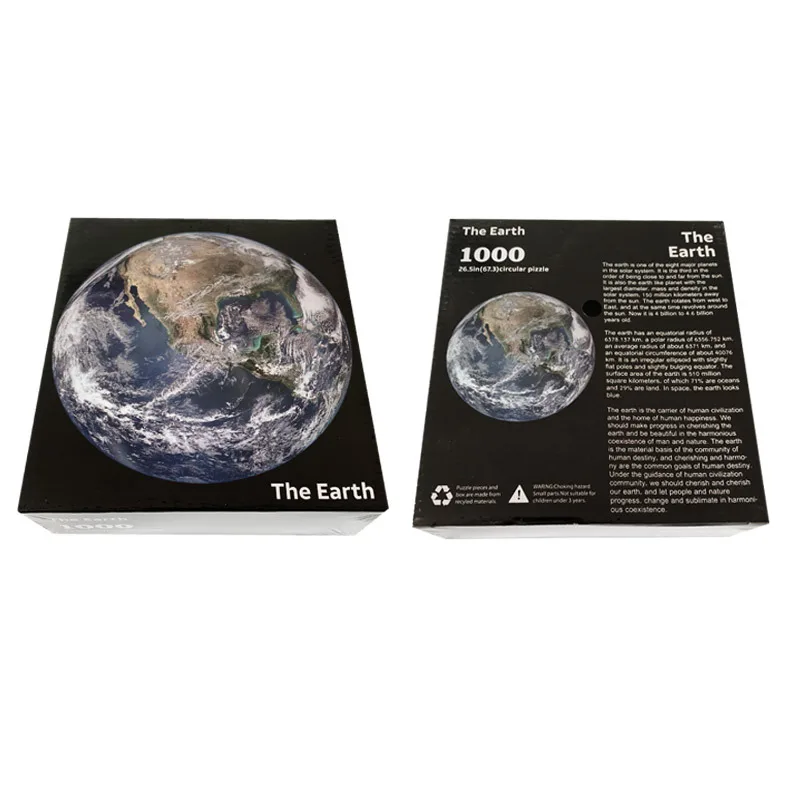 1000 Piese Puzzle Puzzle-uri pentru Adulți Tineri Planeta Pamant Rotund Mare Puzzle Provocare Dificilă