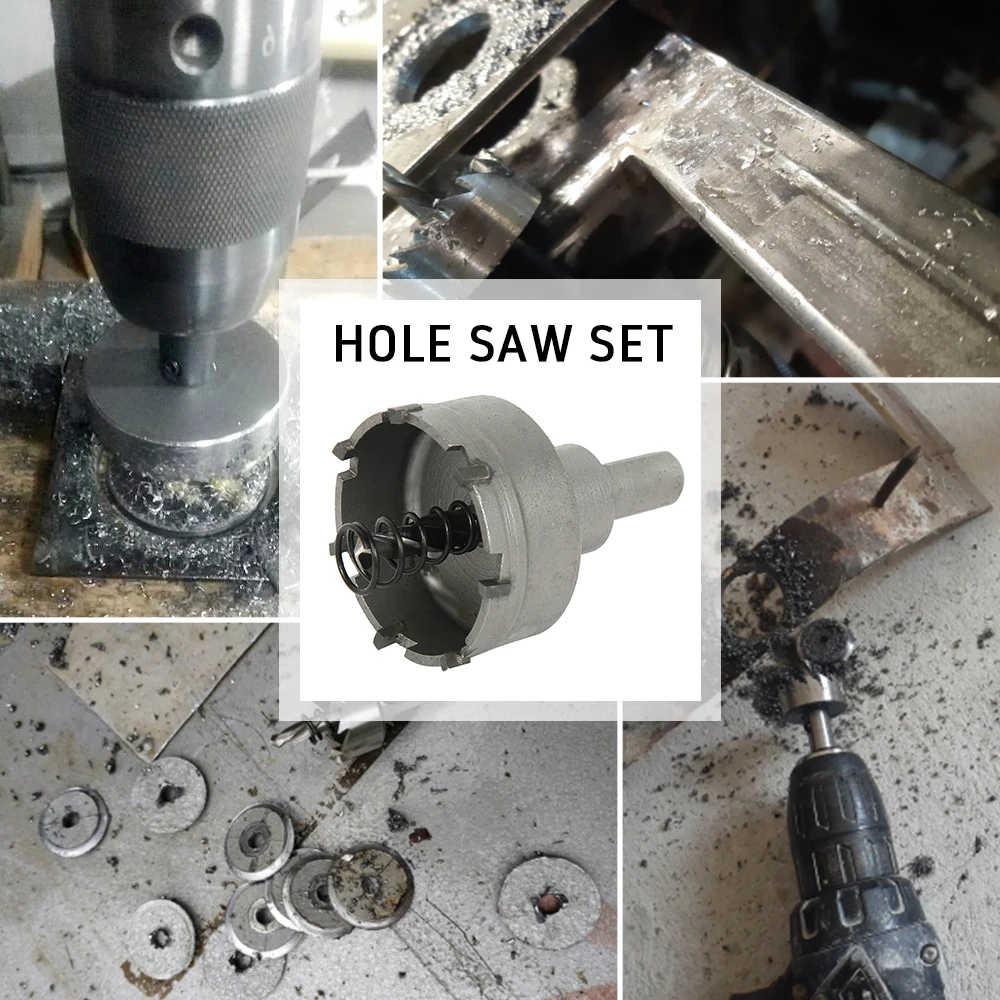 10buc HSS Burghiu Set Gaura Deschidere-16-50mmTip Hole Saw Tooth Cutter Metalic Foraj Mână Lemn de Tăiere Tamplarie
