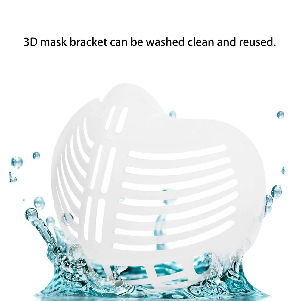 10buc/Set 3D Masca de Fata Suport, Fata de Capacul Interior Suport Cadru de Moale PE Fata Suport pentru Respirație Lavabile Refolosibile