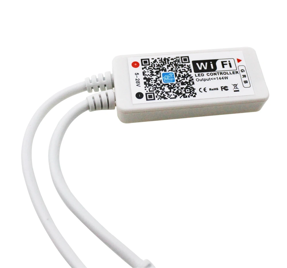 Wifi inteligent Muzica RGB / RGBW / RGBWW Controler cu LED-uri Mini DC12V IR 24Key Control de la Distanță Pentru 5050 2835 3528 LED Strip Lumini