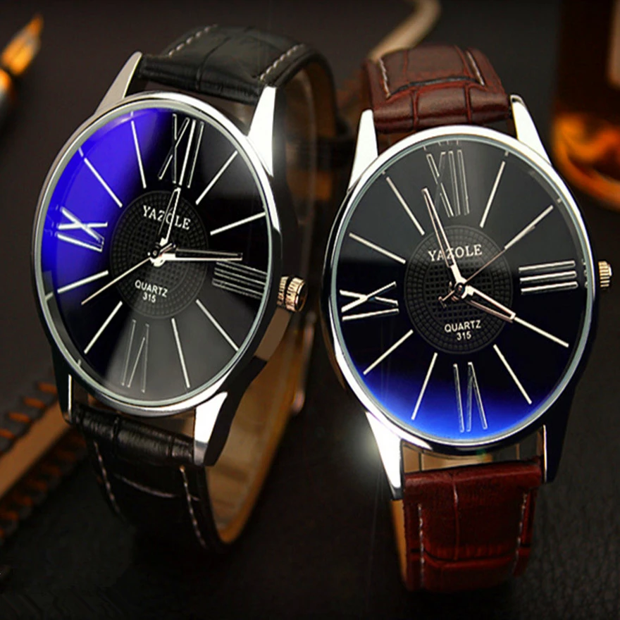 Afaceri De Moda Ceas Din Piele Domnilor Impermeabil Litri Ceasuri Blue Ray Încheietura Ceas Pentru Bărbați 2018 Top Brand De Ceasuri De Lux Fierbinte