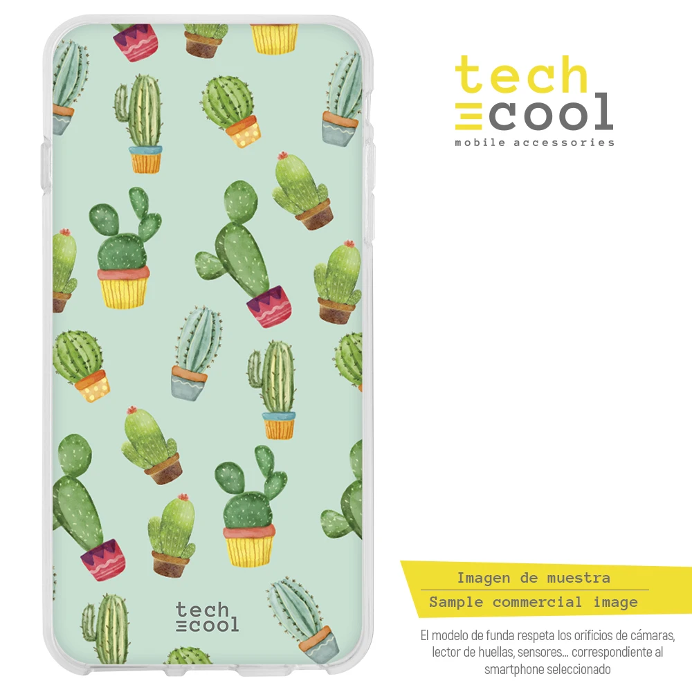 FunnyTech®Caz Silicon pentru Xiaomi Mi se Amestecă 2S l Cactus modele de fundal verde