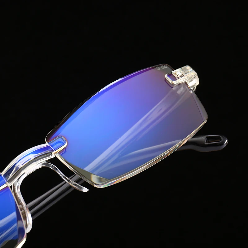 La Modă Ultralight Fără Ramă De Ochelari De Citit Femei Bărbați Obiectiv Clar Anti-Blu-Ray Ochelari De Calculator Prezbiopie Cititor De Ochelari