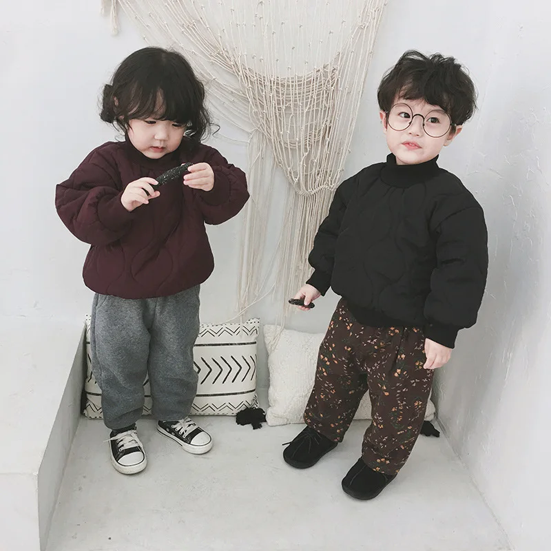 Copii Pulovere Topuri 2018 Fetiță Haine de Iarnă pentru Copii Cald Jachete de Catifea Copilul Pulovere Paltoane Copilul Uza 2-7Y
