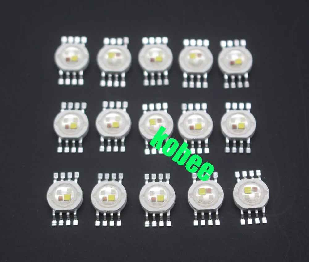 20BUC RGBW (RGB+W) 4*3W 12W Lampa LED Emițător Diode Pentru Etapa de Iluminat LED de Mare Putere 45mil Epistar Chip de LED-uri