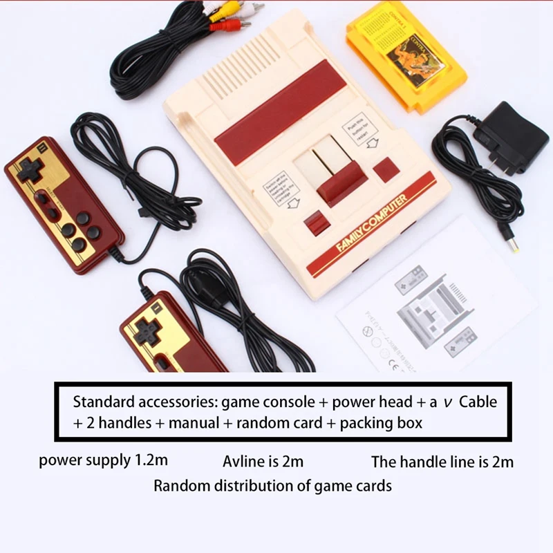 RS-37 Portabil Rosu+Alb de Familie Consola de Joc pentru FC Video Joc Gratuit Carte de Joc ,pentru NES 8 Nostalgic Clasic