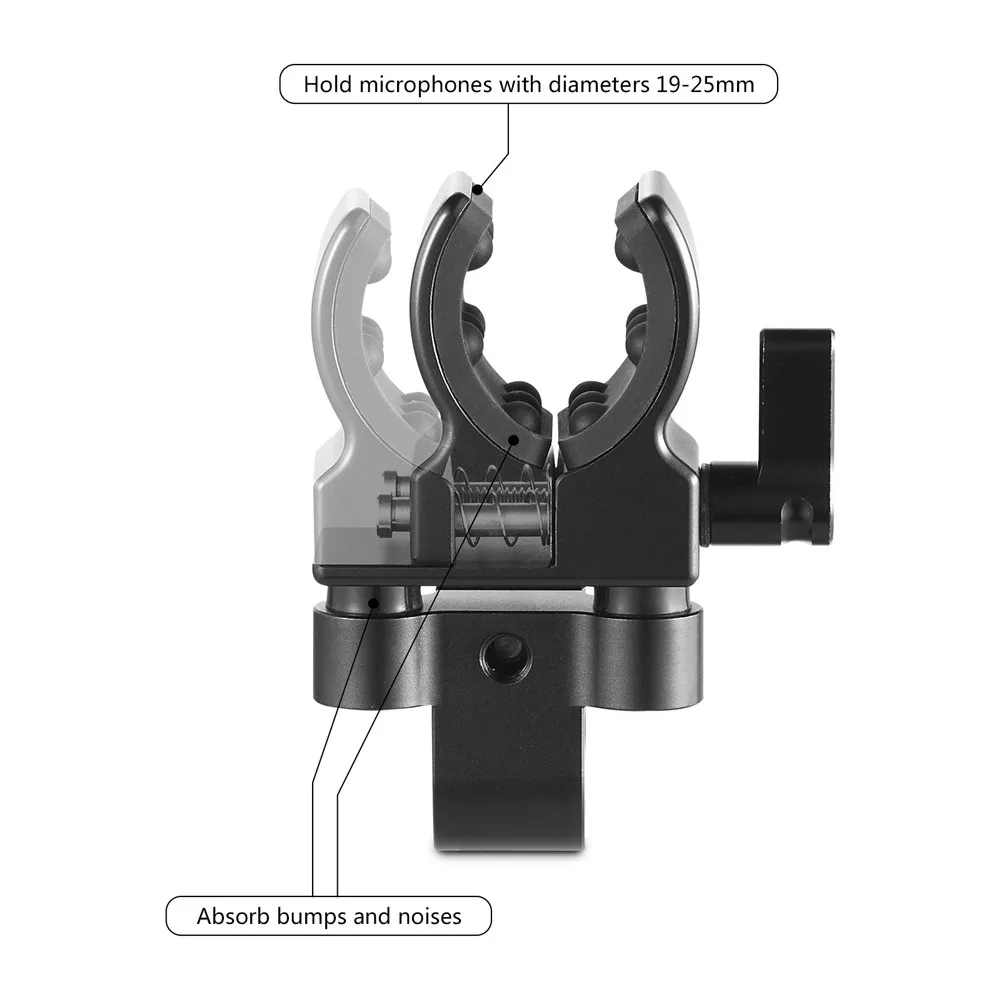 SmallRig Universal Microfon Suport Prindere Camera DSLR Pentru arma Împușcat Microfon Montare Clemă - 1993
