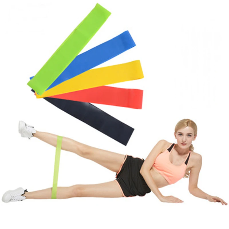 5PCS Puterea de Yoga Benzile de Rezistență Buclă de Cauciuc Exercițiu Echipamente de Fitness se Întinde de Organism de Formare Pilates Puterea de Formare