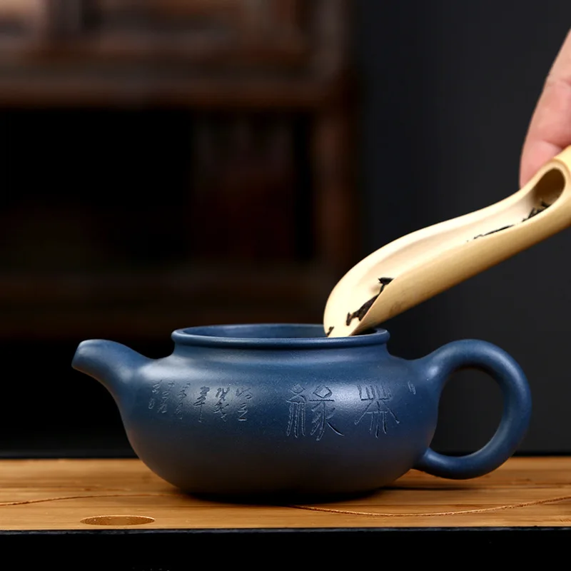 Chineză Yixing ceai oală de lut violet filtru xishi ceainice frumusete fierbător minereu Brut verde de lut lucrate Manual, set de Ceai autentic 226ml
