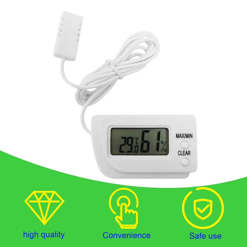 Mini LCD Digital Ou Incubator Termometru Higrometru Contoarelor de la Distanță de la Distanță de Măsurare de Umiditate Temperatura Flip Stand