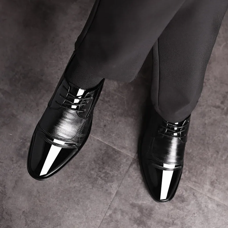 2019 Formale Pantofi Barbati Subliniat Toe Barbati Pantofi De Costum Barbati Din Piele Oxford Pantofi Eleganți Pentru Bărbați Moda Rochie De Încălțăminte 38-48