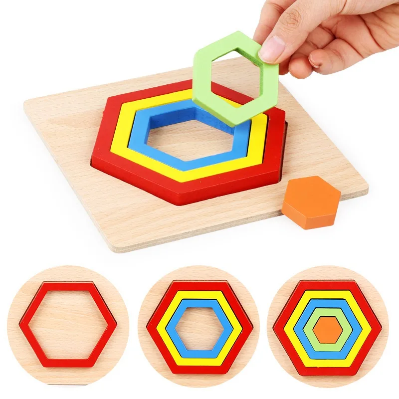 IULIE CÂNTEC pentru Copii Jucarii din Lemn Cognitive Potrivire Jucărie de Copii, primele Puzzle-uri Montessori Jucărie de Învățământ Pentru Copii