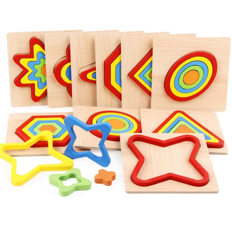 IULIE CÂNTEC pentru Copii Jucarii din Lemn Cognitive Potrivire Jucărie de Copii, primele Puzzle-uri Montessori Jucărie de Învățământ Pentru Copii