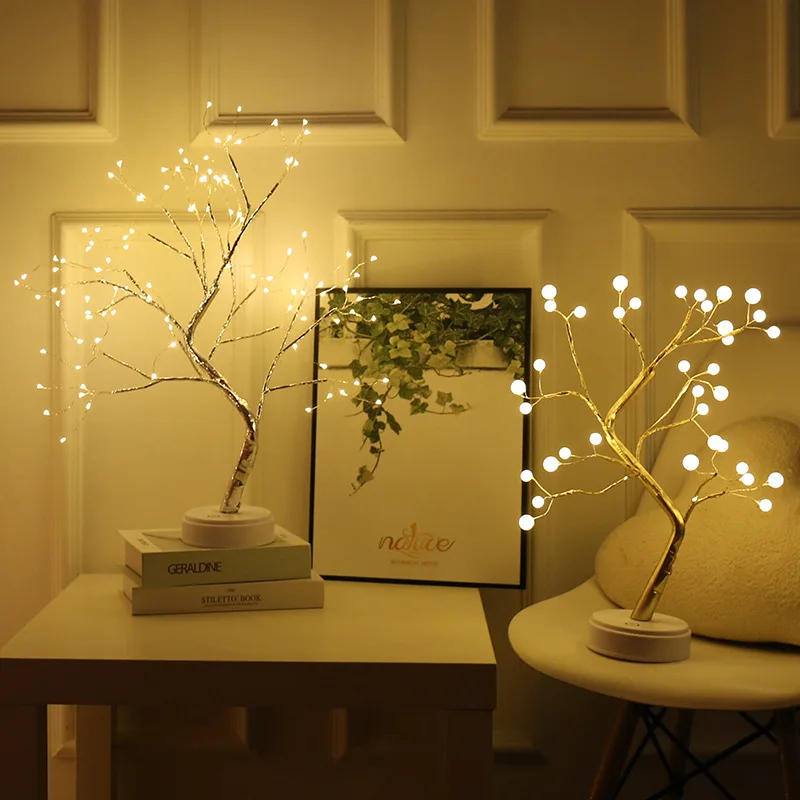 108 LED-uri USB Foc Copac de Lumină sârmă de Cupru Lămpi de Masă lumină de Noapte pentru Casa Interior Dormitor Petrecere de Nunta, Bar Decor de Crăciun