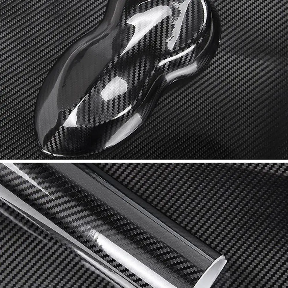 Auto Styling Negru Lucios 6D Fibra de Carbon film de Vinil Masina 6D Folie de Carbon folie Lucioasă linii DIY Tuning Auto Autocolant