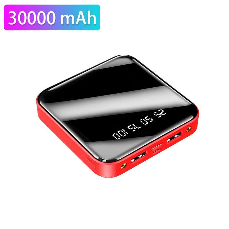 Mini Power Bank 30000mAh Portabil de Încărcare Rapidă Poverbank Telefon Mobil Acumulator Extern Incarcator Powerbank 30000 mAh pentru Xiaomi Mi