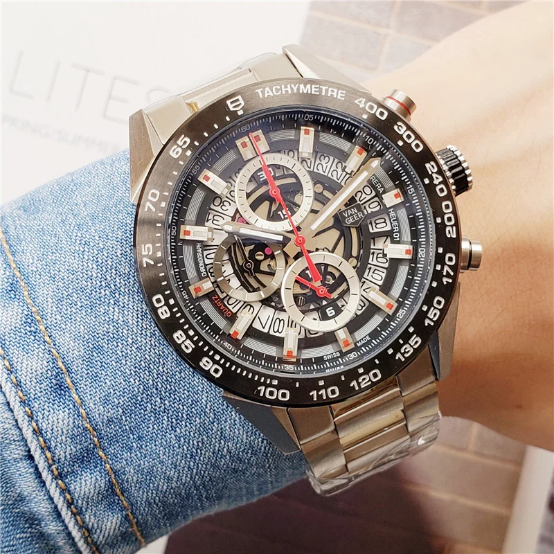 De sex masculin high-end de cuarț ceas de mână de sus brand de lux ceasuri 1:1 același design bărbați ceas AAA calitate din oțel inoxidabil ceas Cronometru