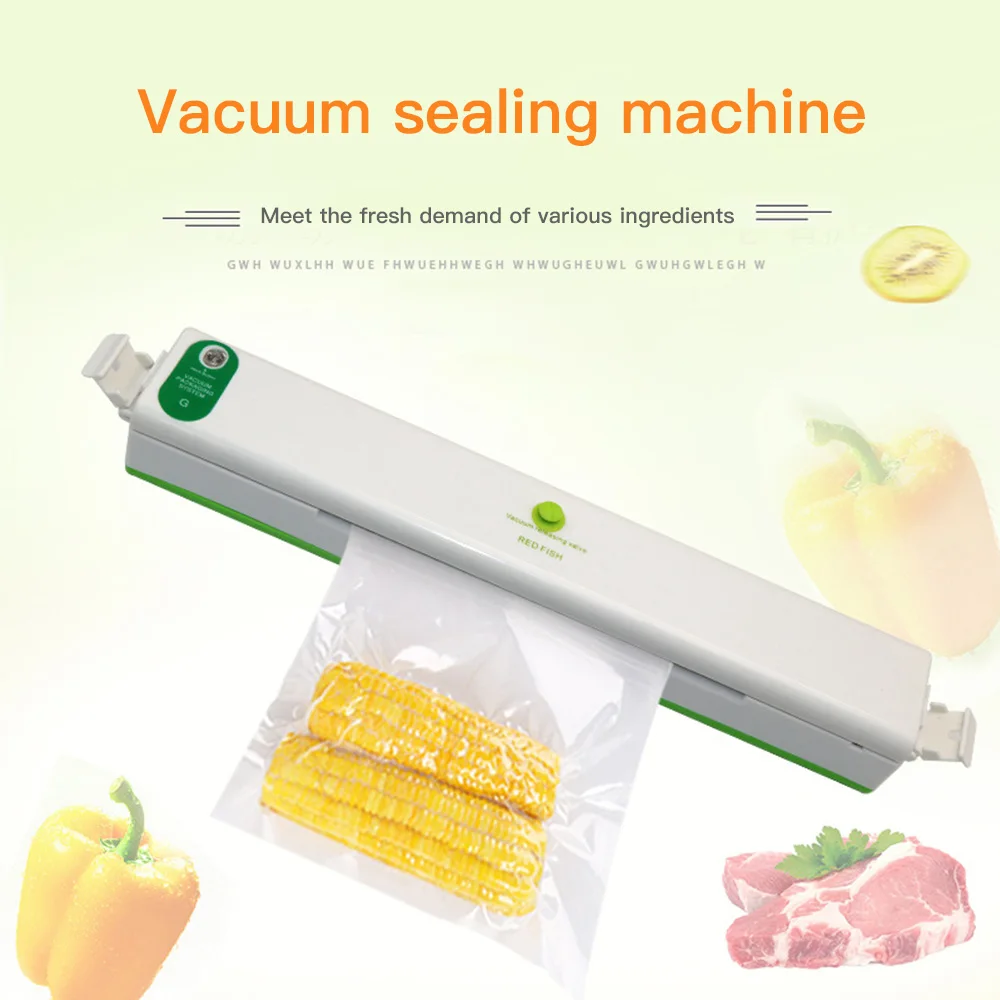 220V Sealer Vid Mașină de Ambalare Mini uz Casnic de Alimentare cu Vacuum Sealer Film Sealer Vid Packer Inclusiv 10buc Saci