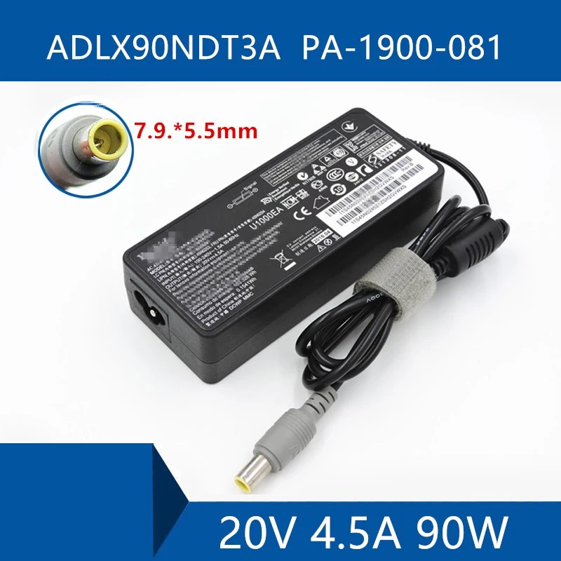 Laptop AC Adaptor DC Conector pentru Încărcător Port de Cablu Pentru Lenovo ADLX90NDT3A PA-1900-081 20V 4.5 a 90W