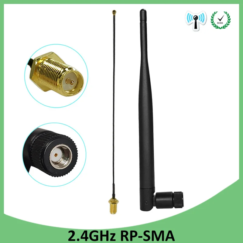 5pcs 2.4 GHz Antena wifi 5dBi WiFi Antena RP-SMA Male 2.4 ghz antena wi-fi Router+21cm PCI U. FL IPX la RP-SMA Male Cablu Coadă