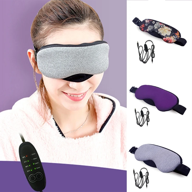 Mască pentru Ochi Patch-uri de Control al Temperaturii de Căldură Abur Bumbac Masca de Ochi Uscat Obosit Comprima USB Fierbinte Tampoane de Îngrijire a Ochilor Nou