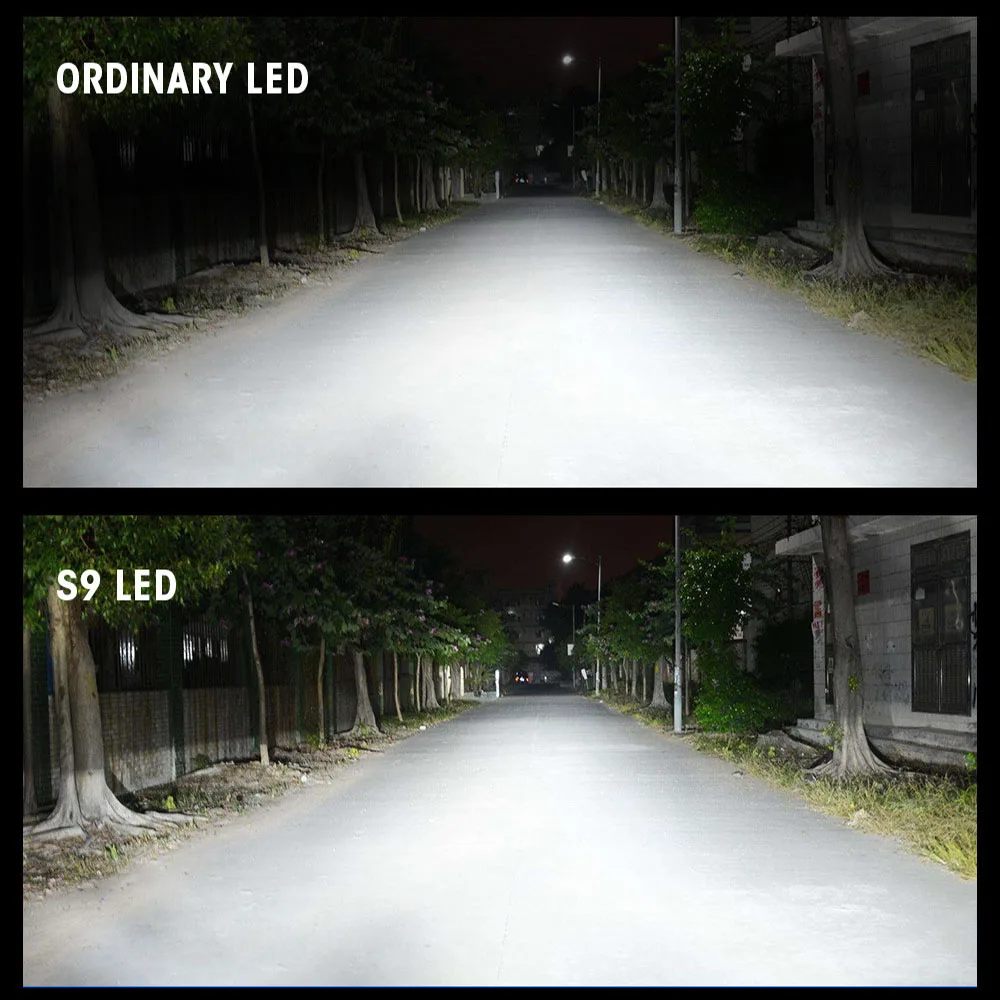S9 serie de LED-uri faruri masina 9V-30V 40W 6000LM 6000K COB lampă margele H4H7H11 -8
