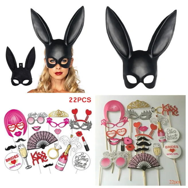 Fierbinte de Vânzare Mascaradă Masca de Iepure Sexy Iepuras Urechi Lungi Carnaval Costum pentru Petrecerea de Halloween Recuzită LBV