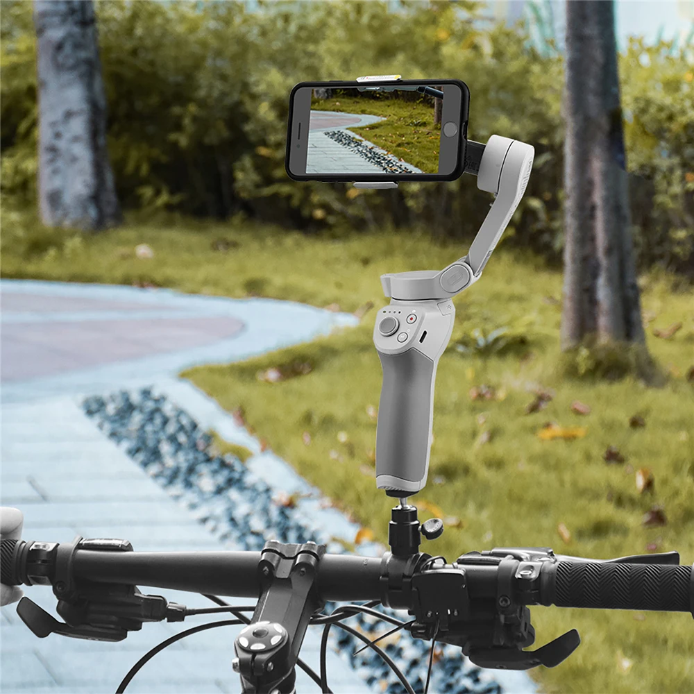 Mini Camera Sport Bicicleta Ghidon Muntele Suport Suport Pentru DJI OM 4 Handheld Gimbal Camera pentru OSMO Mobil 3 / 2 Stabilizator