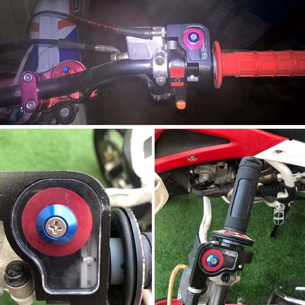 Alconstar - Clapetă de Prindere Rapidă poftă de mâncare Gaze+Cablu Acceleratie+Mâner Mânere se potrivesc pentru Honda KAYO Apollo Bosuer Dirt Pit Bike Vizuale Mânere