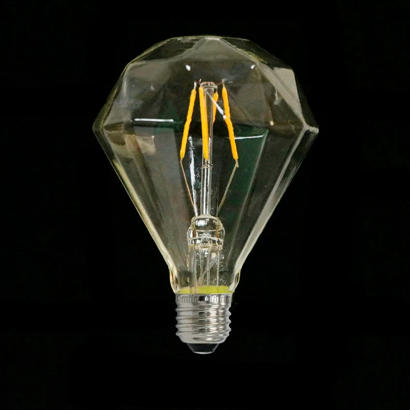 Diamant G95 LED Bec Edison E27 220V Epocă Led Filament Alb Cald Bec