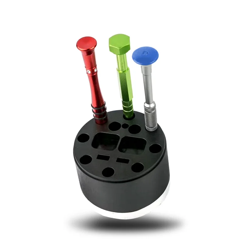 Mini 360 Rotativ Șurubelniță cutie de Depozitare scewdriver suport pentru șurubelniță pensete Magnetice de stocare de telefon, instrumentul de reparare