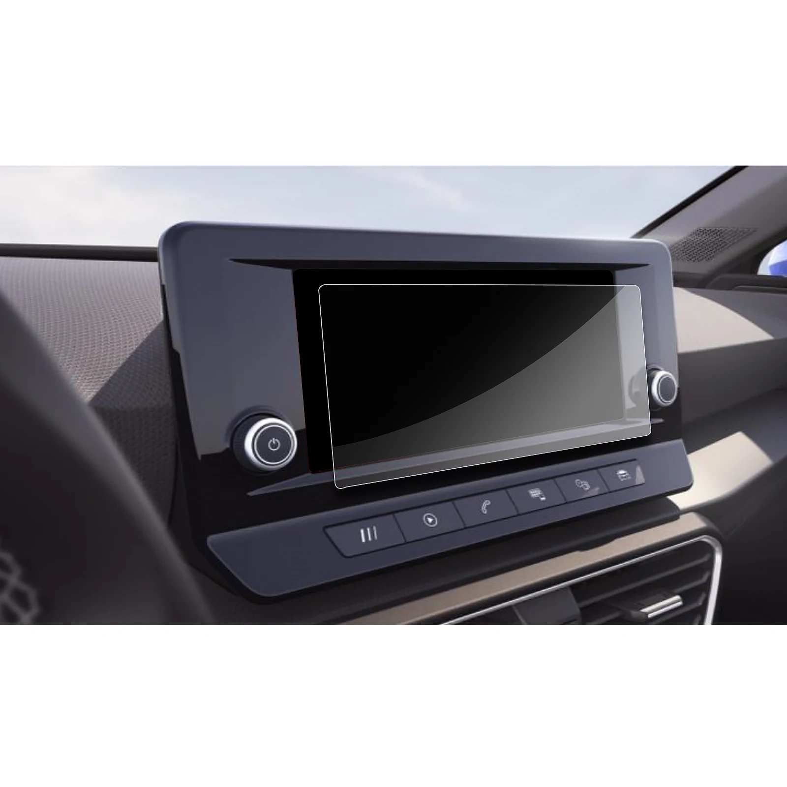 RUIYA Masina de COMPANIE de Ecran Protector Pentru Leon Navi MK4 sistem 8.25 Inch 2020 Navigare GPS Atingeți Centrul de Afișare Auto Interior 2 Buc
