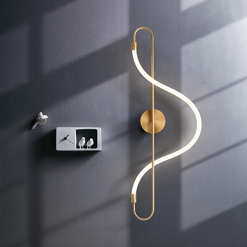 Nordic Minimalist Linie Inel Pandantiv Lumina cu LED-uri Moderne Note Lampă de Agățat LOFT Sală de Mese Living Home Deco Corpuri de Iluminat