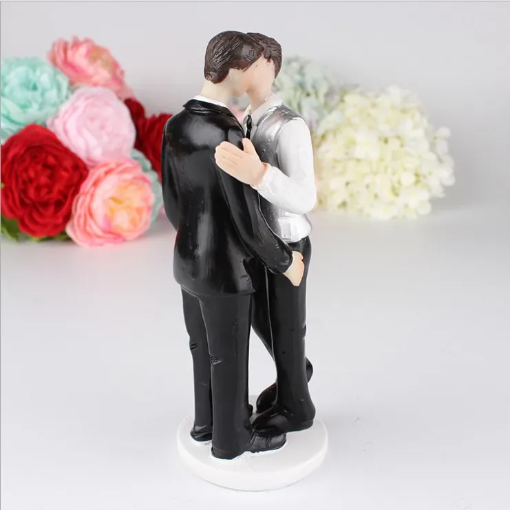 Cuplu Gay Tort de Nunta Topper Gay Miri / de Homosexuali și Lesbiene tort fân figurine doi bărbați topper transport gratuit