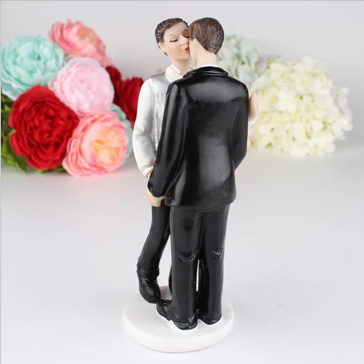 Cuplu Gay Tort de Nunta Topper Gay Miri / de Homosexuali și Lesbiene tort fân figurine doi bărbați topper transport gratuit