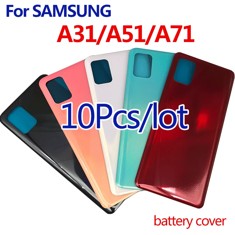 10buc Pentru Samsung Galaxy A31 A51 A71 2020 Carcasa din Spate Capac Baterie Usa Caz A315 A515 A715 A315F A515F A715F