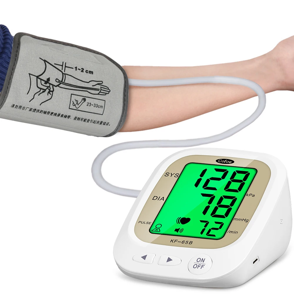 Cofoe Monitor de Presiune sanguina Automata partea Superioară a Brațului Presiunii Sanguine Tensiometru Digital de echipamente medicale de Ritm Cardiac