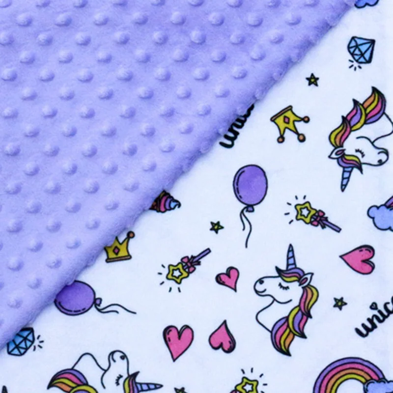 Muslinlife Nou Design pentru Copii de Înaltă Calitate Minky Dot Pătură Unicorn Vânzare Fierbinte Fotografie Pătură Copii Strânge Pătură 70*100cm