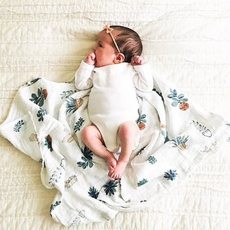 Ultra Moale Muselină de Bumbac Pături de schimbare de Scutece Premium Primirea Patura pentru Nou-născuți Băieți și Fete 47