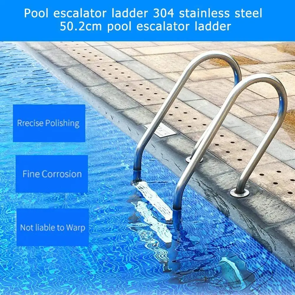 304 din oțel inoxidabil scară rulantă pedala piscină accesorii non-alunecare pedale piscină accesorii convenabil