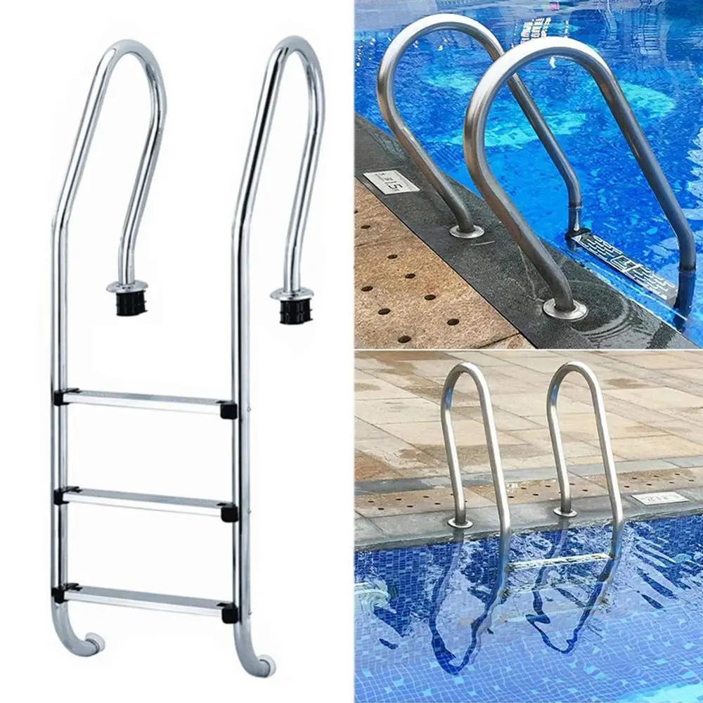 304 din oțel inoxidabil scară rulantă pedala piscină accesorii non-alunecare pedale piscină accesorii convenabil