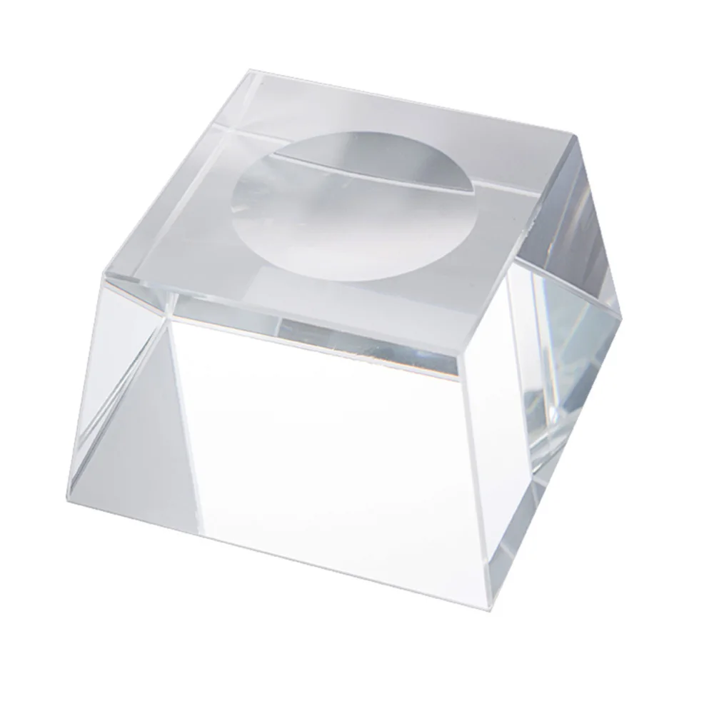 Glob de cristal Sta Clar de Învățământ Mingea Model Titularul Minge de Sticlă Stand de Bază cu Camber Concavă pentru a Afișa