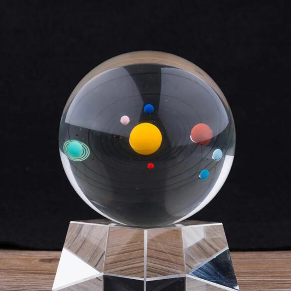 Glob de cristal Sta Clar de Învățământ Mingea Model Titularul Minge de Sticlă Stand de Bază cu Camber Concavă pentru a Afișa