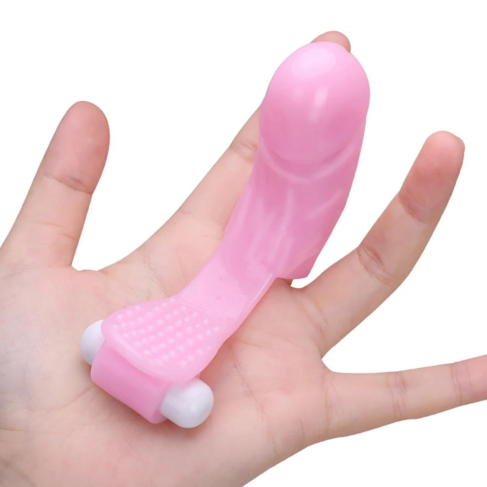 G Spot Degetul Cap Vibrator Vibrator Pentru Femei Penis Extender Maneca Vagin Jucarii Sex Mașină Stimulator Clitoris Sex Feminin Masturbator