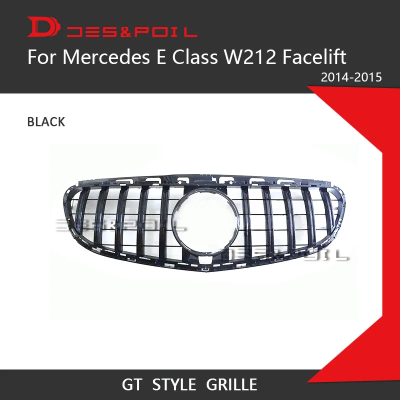 E Class W212 AMG GT Grătar Vertical Grila Pentru Mercedes Benz E Class Facelift Doar-ABS Plasă E260 E300 E350 E400