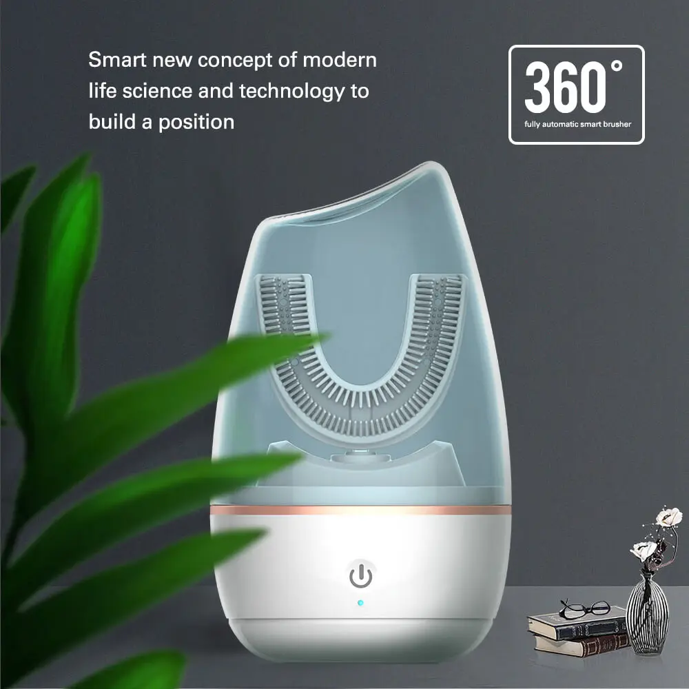 Noul Tip U 360 De Grade De Înlocuire Cap 360 Sonic Automată Periuta De Dinti Electrica Adulți Copii Copii Albirea Dintilor Portavoci