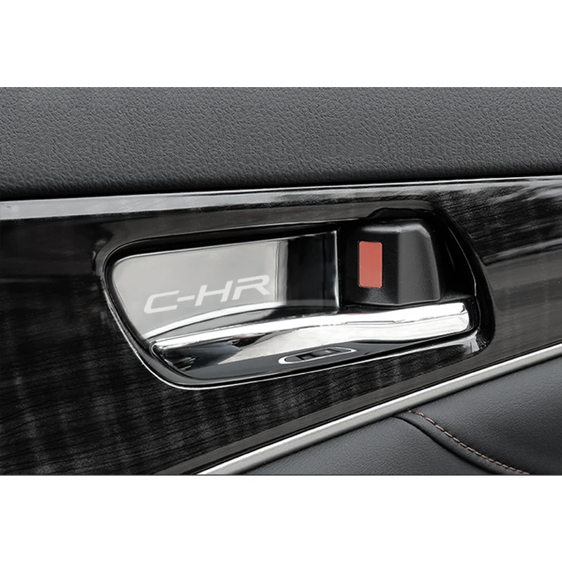 4buc oțel inoxidabil mașină maner usa interioara ornament autocolant pentru Toyota CHR C-HR Accesorii Styling Auto