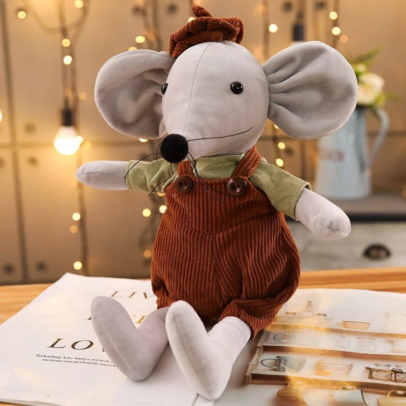 42cm Păpuși Drăguț de Pluș Umplute Animale de Desene animate pentru Copii Jucării pentru Fete pentru Copii de Ziua de nastere Cadou de Crăciun Cuplu Mouse-ul Papusa