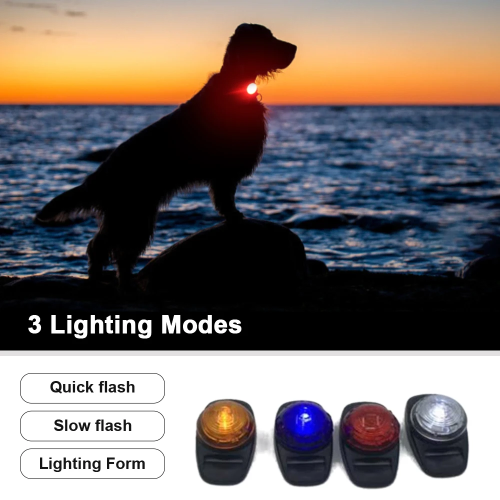 Câine de companie LED lumină Intermitentă de Siguranță rezistent la apa anti-pierde LED-uri de câine guler mic mare câine pisică câine accesorii 3 moduri de lumina